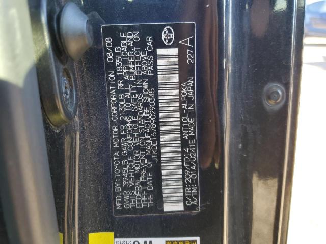 JTKDE167890290345 - 2009 TOYOTA SCION TC 黑色 照片 12