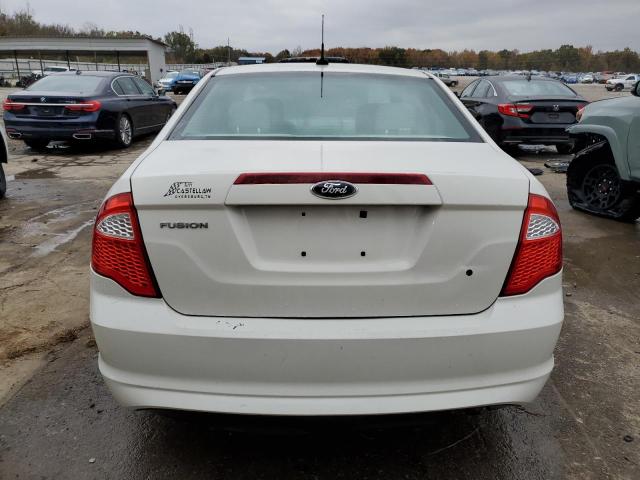 3FAHP0GA9CR347964 - 2012 FORD FUSION S WHITE photo 6