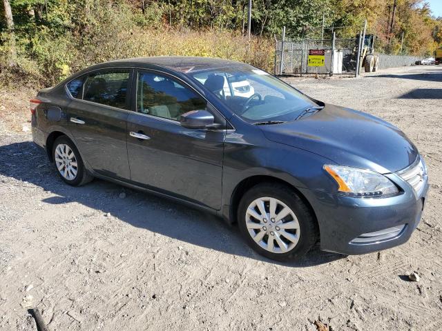 3N1AB7AP4FY341485 - 2015 NISSAN SENTRA S BLUE photo 4