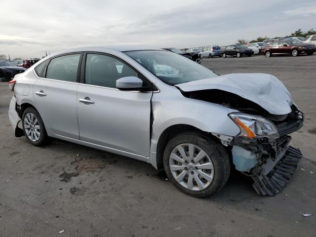 3N1AB7AP3FL692076 - 2015 NISSAN SENTRA S SILVER photo 4