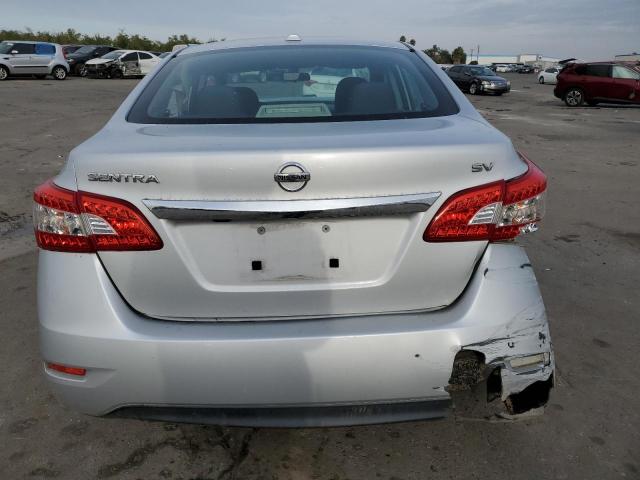 3N1AB7AP3FL692076 - 2015 NISSAN SENTRA S SILVER photo 6