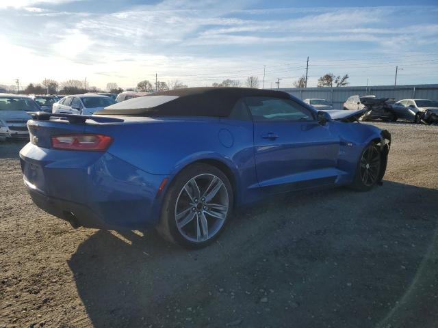 1G1FB3DX9H0136628 - 2017 CHEVROLET CAMARO LT BLUE photo 3