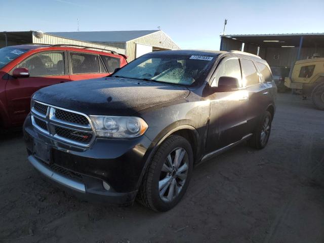 1C4SDJDT9DC669153 - 2013 DODGE DURANGO CREW BLACK photo 1