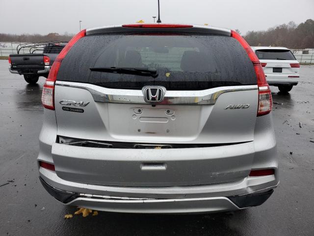 2HKRM4H53FH632974 - 2015 HONDA CR-V EX SILVER photo 6