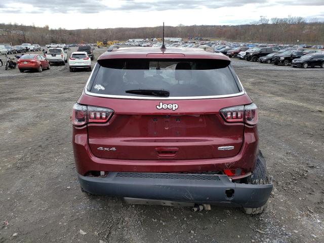 3C4NJDBBXLT255478 - 2020 JEEP COMPASS LATITUDE MAROON photo 6