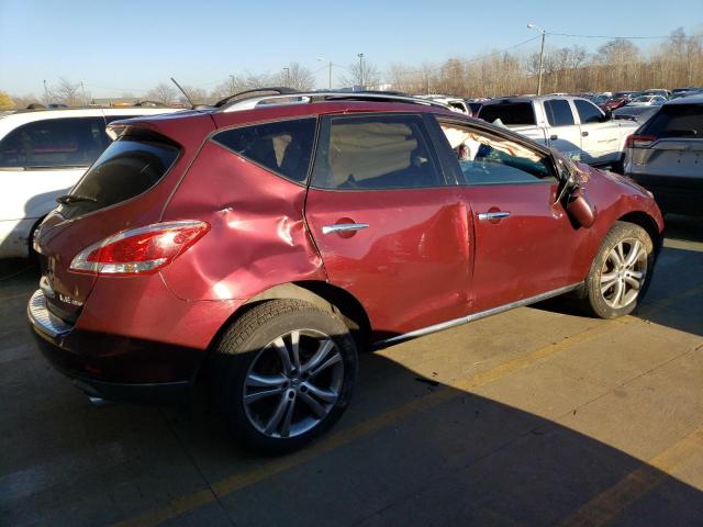 JN8AZ1MW0BW170751 - 2011 NISSAN MURANO S MAROON photo 3