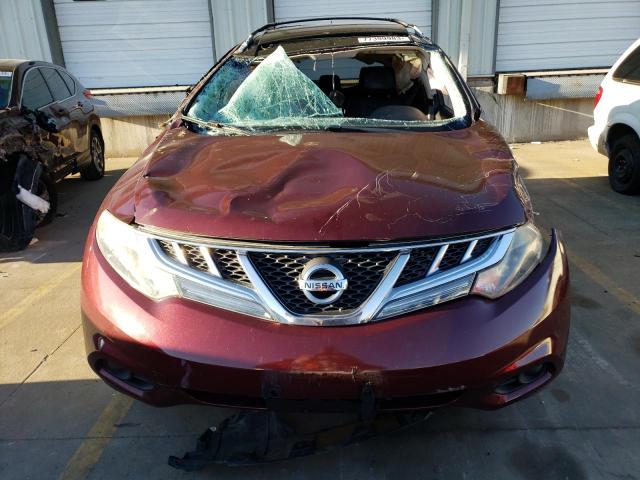 JN8AZ1MW0BW170751 - 2011 NISSAN MURANO S MAROON photo 5