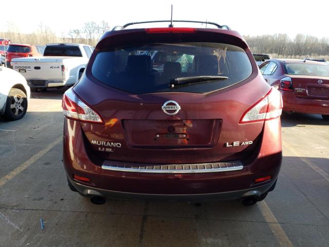 JN8AZ1MW0BW170751 - 2011 NISSAN MURANO S MAROON photo 6