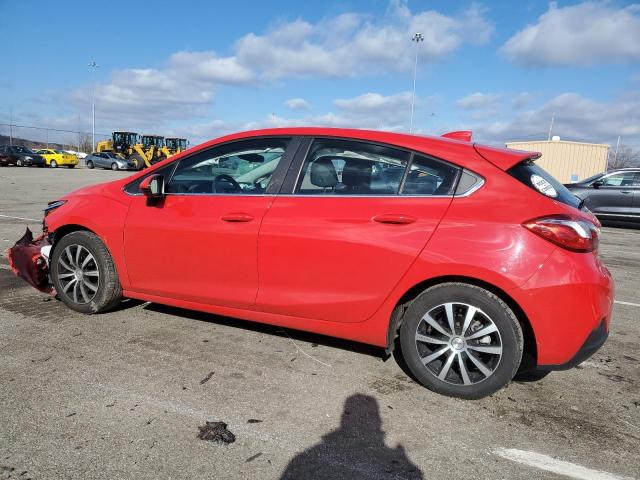 3G1BE6SM4HS520406 - 2017 CHEVROLET CRUZE LT RED photo 2