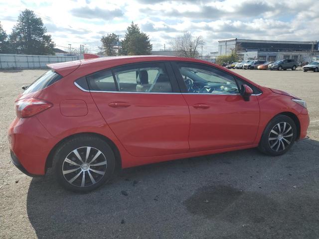 3G1BE6SM4HS520406 - 2017 CHEVROLET CRUZE LT RED photo 3