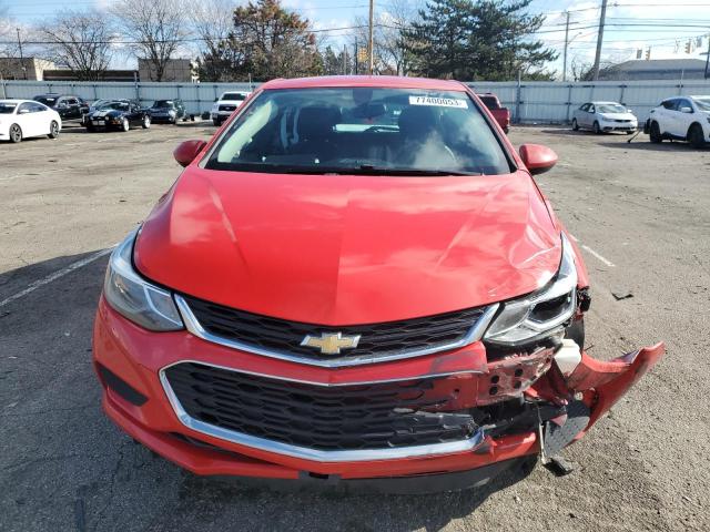 3G1BE6SM4HS520406 - 2017 CHEVROLET CRUZE LT RED photo 5