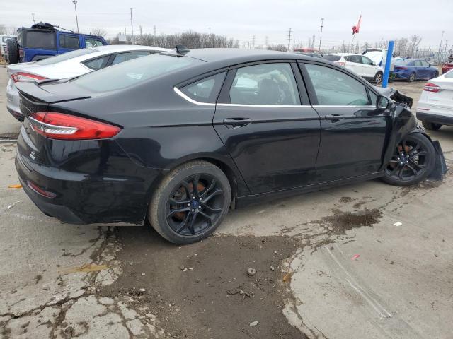 3FA6P0HD6LR145857 - 2020 FORD FUSION SE BLACK photo 3