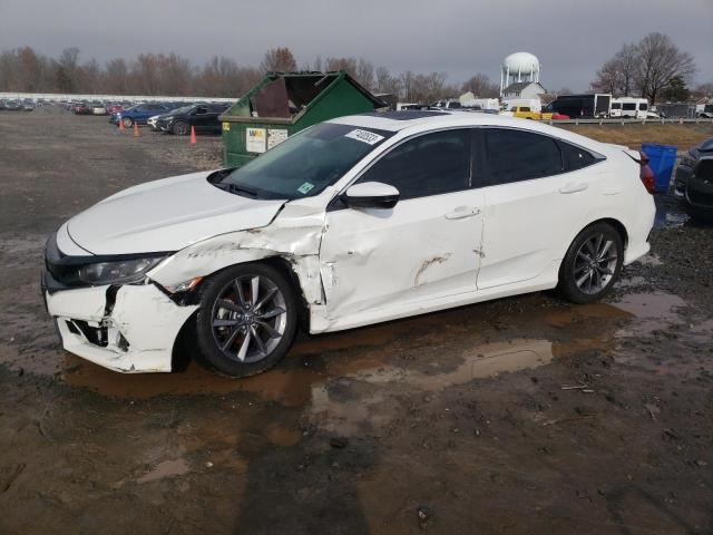 19XFC1F71ME209515 - 2021 HONDA CIVIC EXL WHITE photo 1