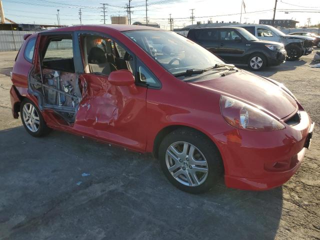 JHMGD38647S028099 - 2007 HONDA FIT S 红色 照片 4