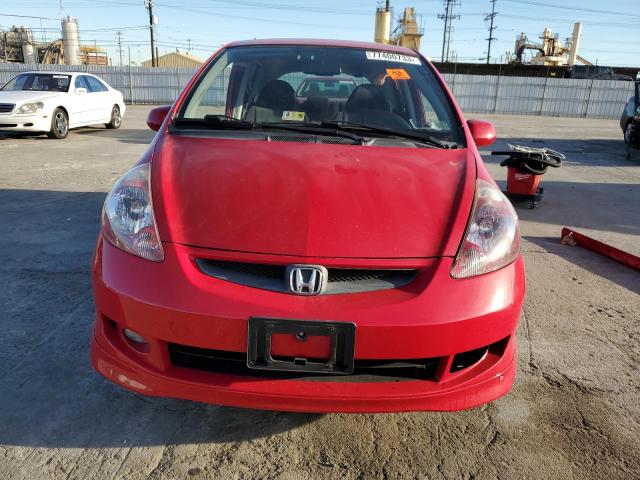 JHMGD38647S028099 - 2007 HONDA FIT S 红色 照片 5