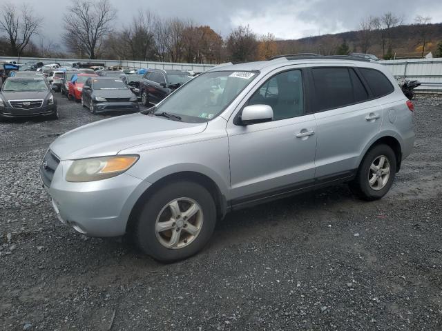 5NMSG73D87H003668 - 2007 HYUNDAI SANTA FE GLS SILVER photo 1