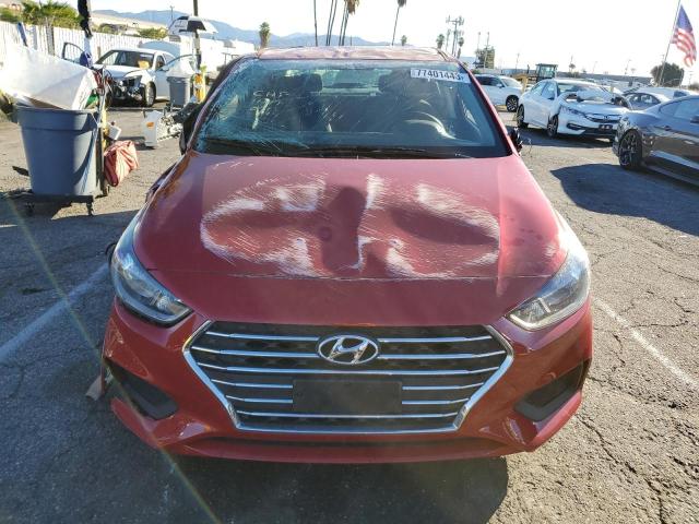 3KPC24A60NE171704 - 2022 HYUNDAI ACCENT SE RED photo 5