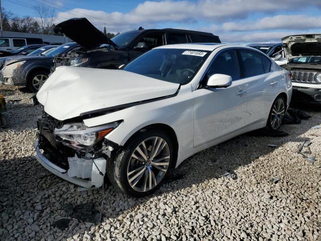 JN1EV7CR9MM753635 - 2021 INFINITI Q50 SENSORY WHITE photo 1