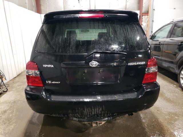 JTEEP21A040037443 - 2004 TOYOTA HIGHLANDER BLACK photo 6