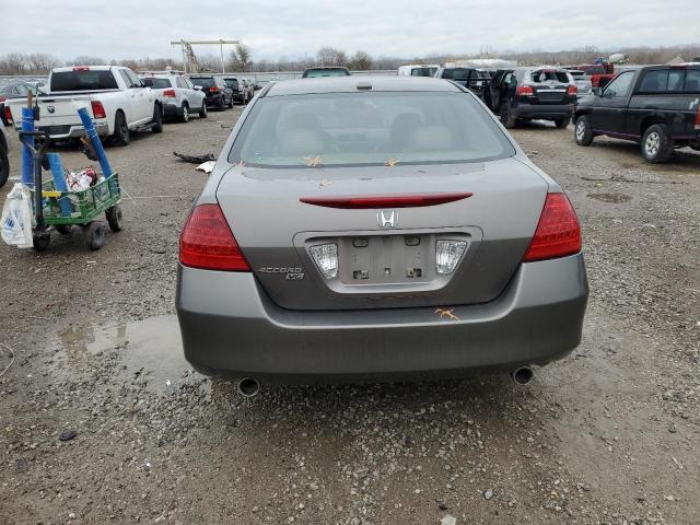 1HGCM66537A098065 - 2007 HONDA ACCORD EX GRAY photo 6