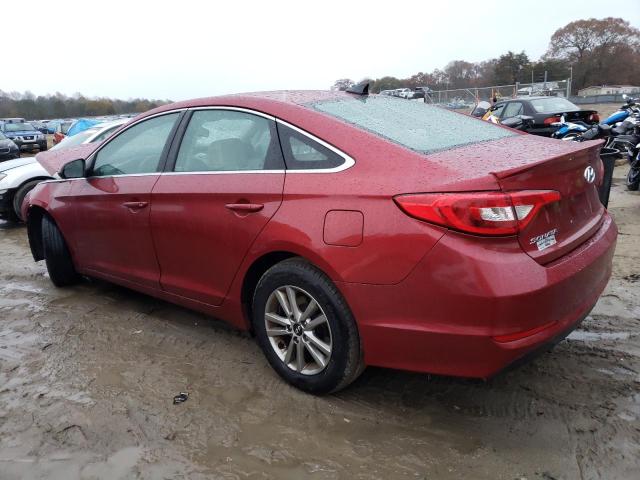 5NPE24AF0GH270420 - 2016 HYUNDAI SONATA SE RED photo 2