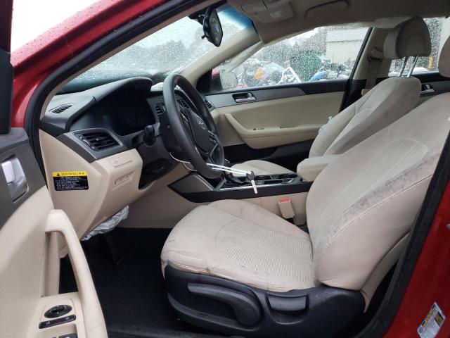 5NPE24AF0GH270420 - 2016 HYUNDAI SONATA SE RED photo 7