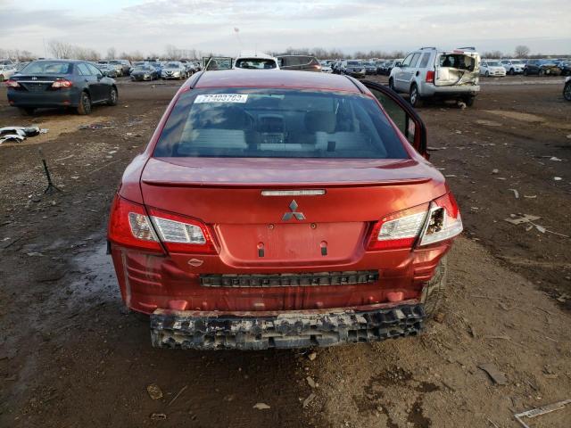 4A3AB36F39E001572 - 2009 MITSUBISHI GALANT ES ORANGE photo 6