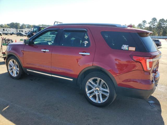 1FM5K7F8XGGD25905 - 2016 FORD EXPLORER LIMITED RED photo 2