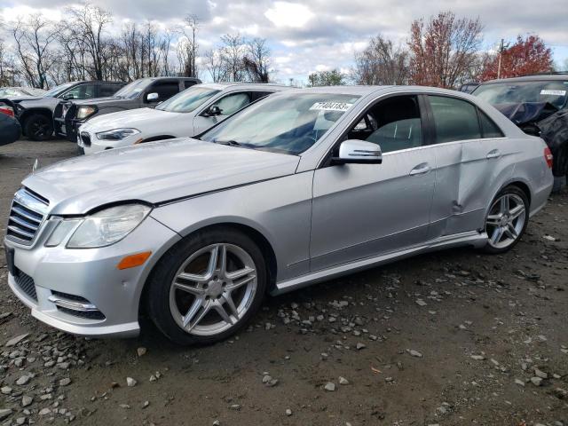 WDDHF8JB2DA713522 - 2013 MERCEDES-BENZ E 350 4MATIC SILVER photo 1