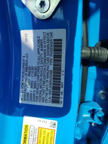 19XFL2H86RE003089 - 2024 HONDA CIVIC SPORT 蓝色 照片 12