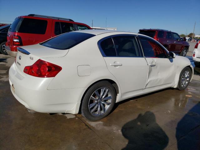 JNKBV61E27M719775 - 2007 INFINITI G35 WHITE photo 3