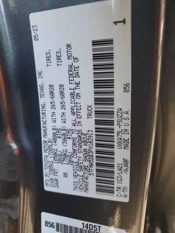 5TFNA5DB3PX103913 - 2023 TOYOTA TUNDRA CREWMAX PLATINUM Grau Foto 13