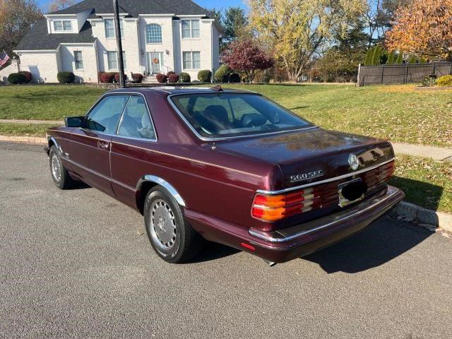 WDBCA45E2LA521367 - 1990 MERCEDES-BENZ 560 SEC BURGUNDY photo 3