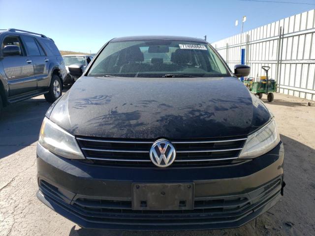 3VW2K7AJ9FM226592 - 2015 VOLKSWAGEN JETTA BASE BLACK photo 5