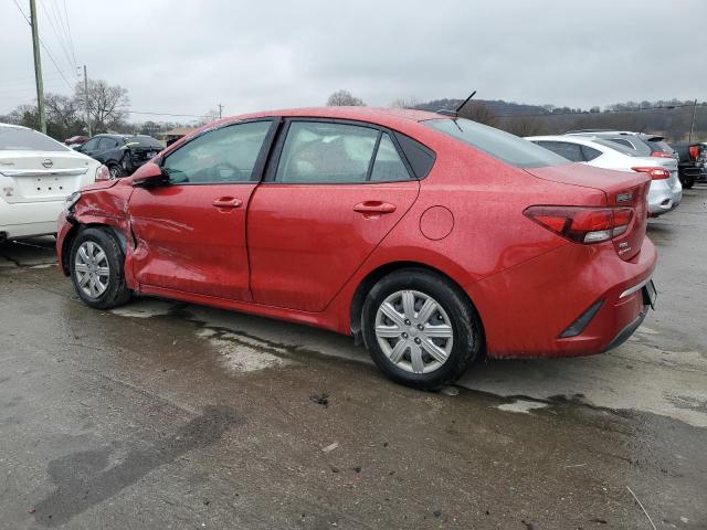 3KPA24AD9NE498852 - 2022 KIA RIO LX RED photo 2