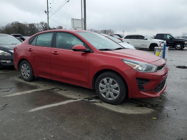 3KPA24AD9NE498852 - 2022 KIA RIO LX RED photo 4