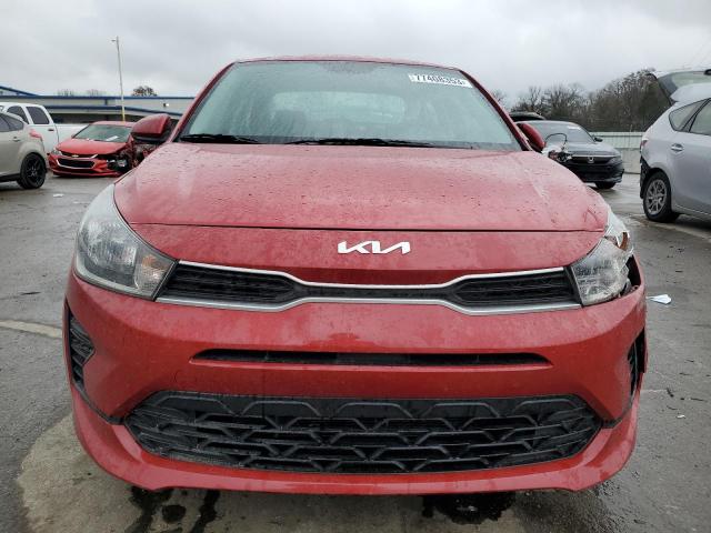 3KPA24AD9NE498852 - 2022 KIA RIO LX RED photo 5