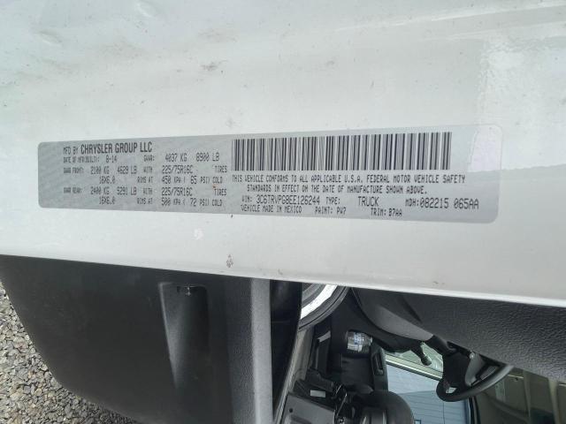 3C6TRVPG8EE126244 - 2014 RAM PROMASTER 2500 HIGH თეთრი ფოტო 10