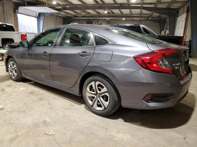 2HGFC2F51JH585525 - 2018 HONDA CIVIC LX GRAY photo 2