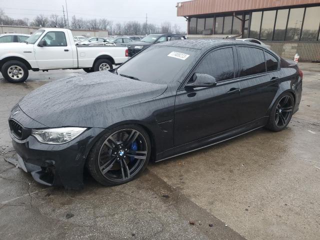 WBS3C9C53FP803796 - 2015 BMW M3 BLACK photo 1