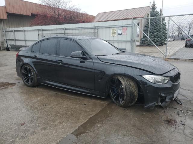 WBS3C9C53FP803796 - 2015 BMW M3 BLACK photo 4