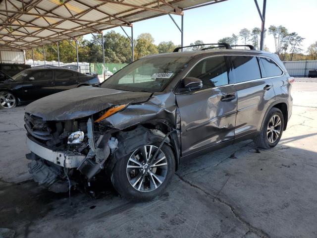 5TDJKRFHXGS315394 - 2016 TOYOTA HIGHLANDER XLE GRAY photo 1