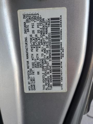 5TBRN34112S225551 - 2002 TOYOTA TUNDRA ACCESS CAB SR5 TAN photo 12