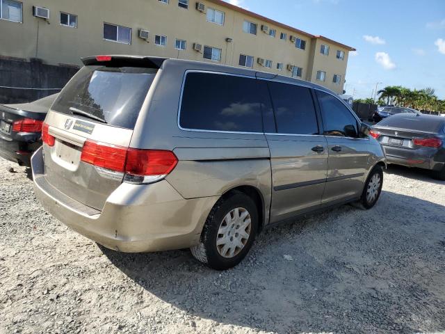 5FNRL38229B021095 - 2009 HONDA ODYSSEY LX BEIGE photo 3