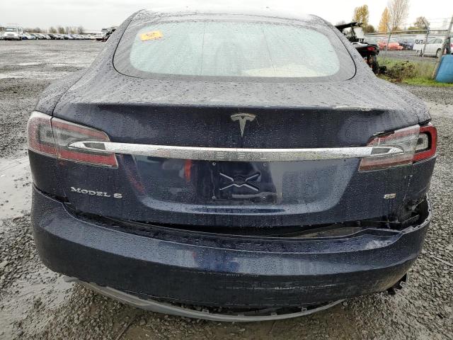5YJSA1H12EFP62280 - 2014 TESLA MODEL S ლურჯი ფოტო 6