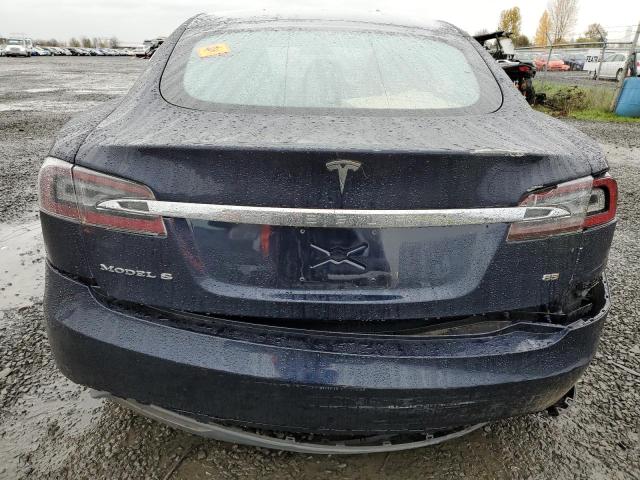 5YJSA1H12EFP62280 - 2014 TESLA MODEL S BLUE photo 6