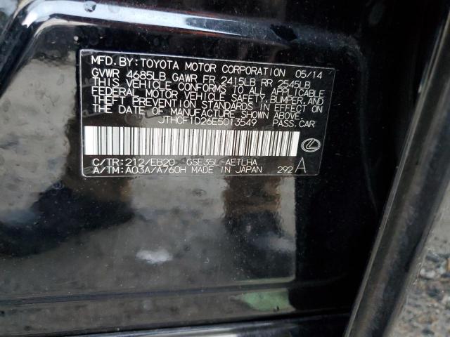 JTHCF1D26E5013549 - 2014 LEXUS IS 250 BLACK photo 13