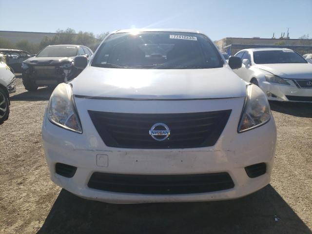 3N1CN7AP4EL858796 - 2014 NISSAN VERSA S WHITE photo 5