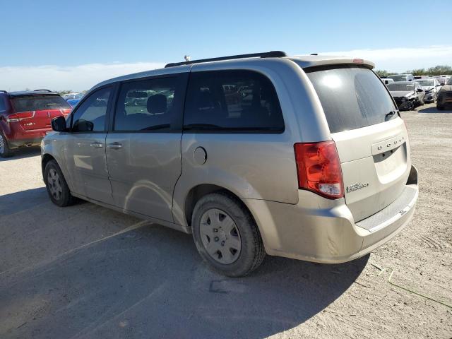 2C4RDGBGXCR408496 - 2012 DODGE GRAND CARA SE BEIGE photo 2