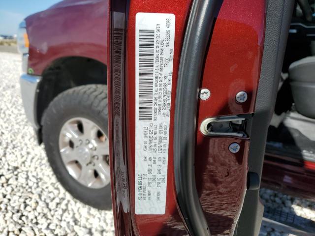 3C6UR5DL7KG615482 - 2019 RAM 2500 BIG HORN RED photo 12